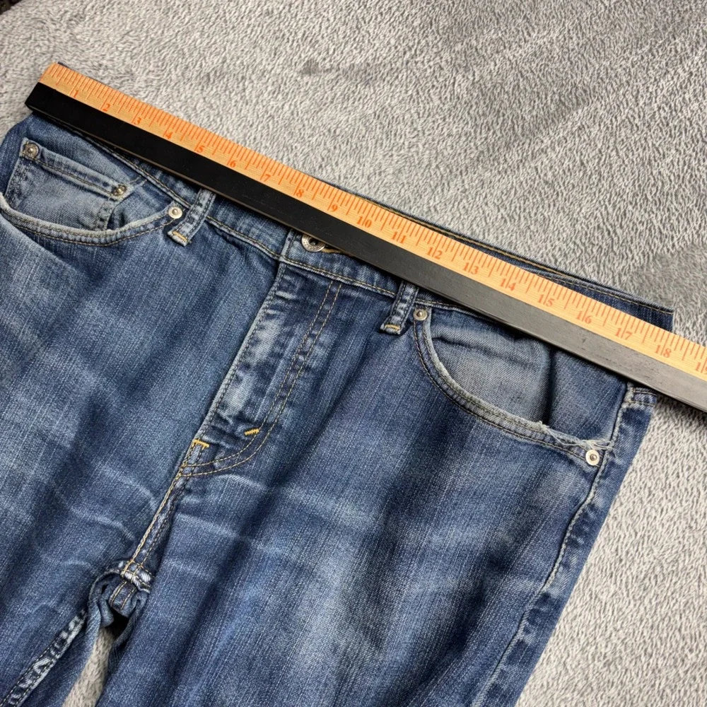Levi's 514 Straight Fit Jeans Men 33x34 Blue Zip Fly Denim Good Condition